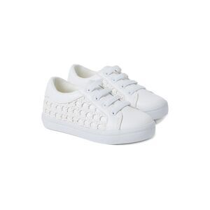 Janie And Jack Woven Sneaker, White